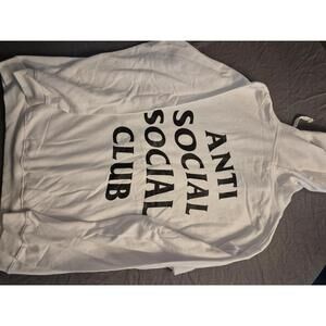 Anti Social Social Club White Hoodie Size Large